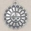 Picture of Sterling Silver Large Sun Face Charm 23.5x21mm