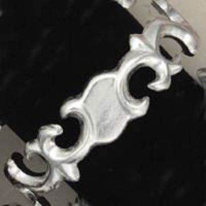 Picture of Sterling Silver Sand Cast Bracelet #12, 5/8" Width, 5-1/4" Length.