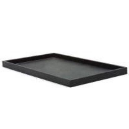 Picture of Black Vinyl Textured Bargain Jewelry Tray, 14-5/8" x 8-1/4" x 3/4" H