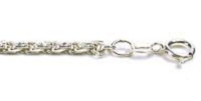 Picture of Sterling Silver French Rope Die Cut Chain 2.1mm, 20" Length