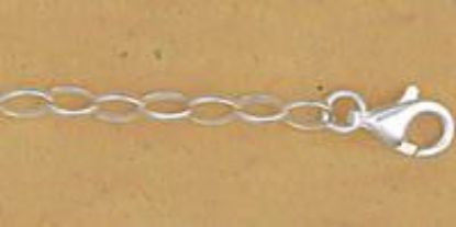 Picture of Sterling Silver Oval Rolo Chain 18 Inch x 3mm