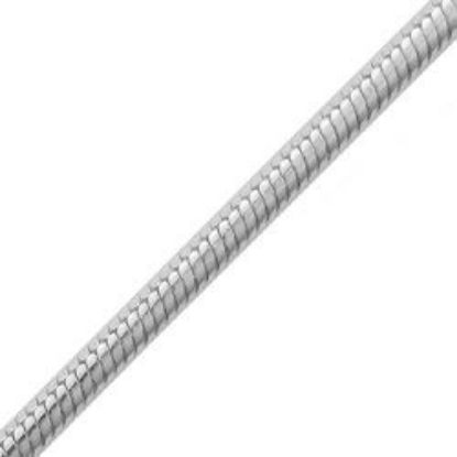 Picture of Sterling Silver Snake Round Chain 20 Inch x 1.6mm