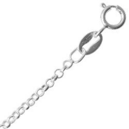 Picture of Sterling Silver  Rolo Chain 18 Inch x 1.8mm<br />Made in Italy
