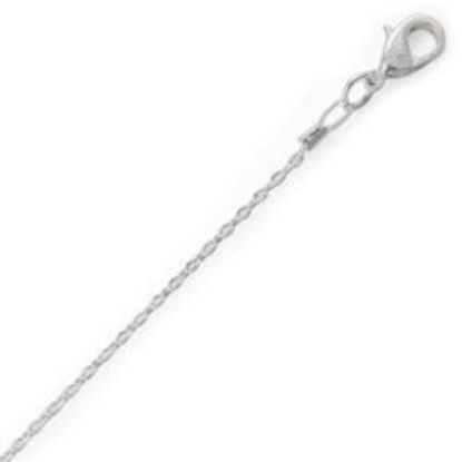 Picture of Silver Plated Cable Chain 1.5mm 20". IMPORTED ECONOMY QUALITY CHAINS: DUE TO THE PRICE, THIS ITEM VARIES IN LENGTH AND SIZE, NO REFUNDS OR EXCHANGES.