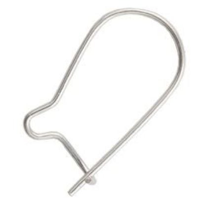 Picture of Sterling Silver Kidney Ear Wire .02 Inch<br />10 Pair