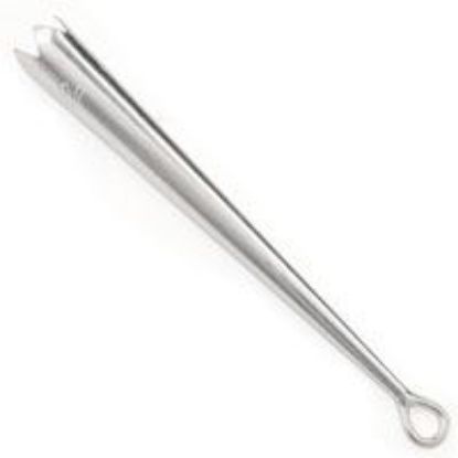 Picture of Sterling Silver Long Bolo Tip With Loop #1L, Fits: 4 & 6 Ply Cords