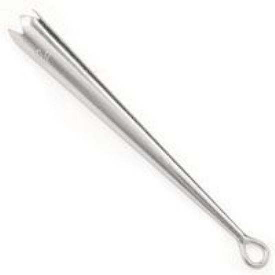 Picture of Sterling Silver Long Bolo Tip With Loop #1L, Fits: 4 & 6 Ply Cords