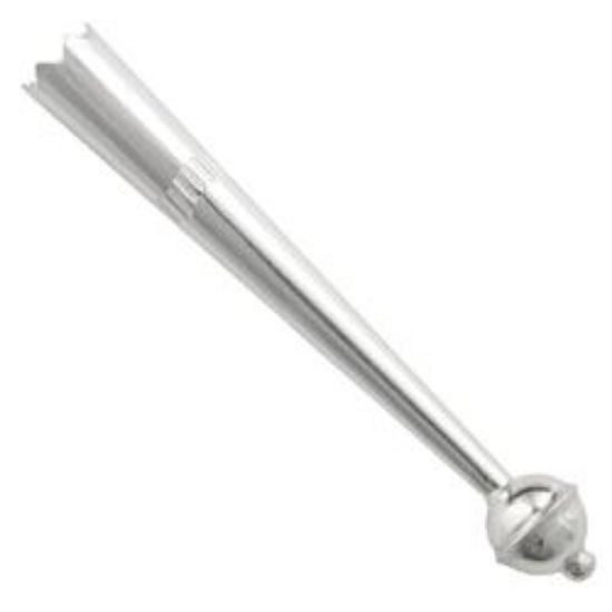 Picture of Sterling Silver Bolo Tip #6S Short 6mm Bead. Fits: 4 & 6 Ply Cords.