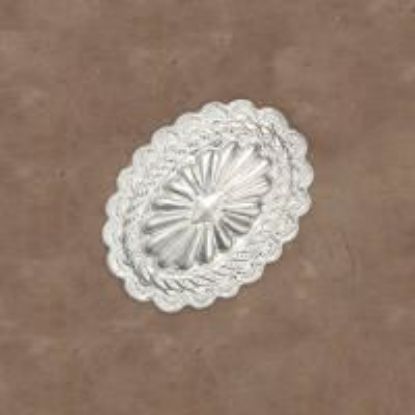 Picture of Sterling Silver Stamped Concho With Loop 31x42mm