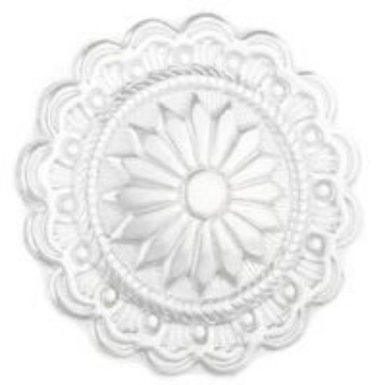 Picture of Sterling Silver Round Stamped Concho With Loop 29mm