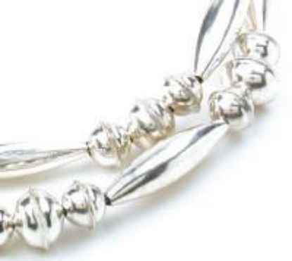 Picture of Sterling Silver Large Melon Bead Kit 26"