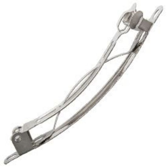 Picture of Nickel Plated Barrettes 2-5/16", Sold per pkg of 10