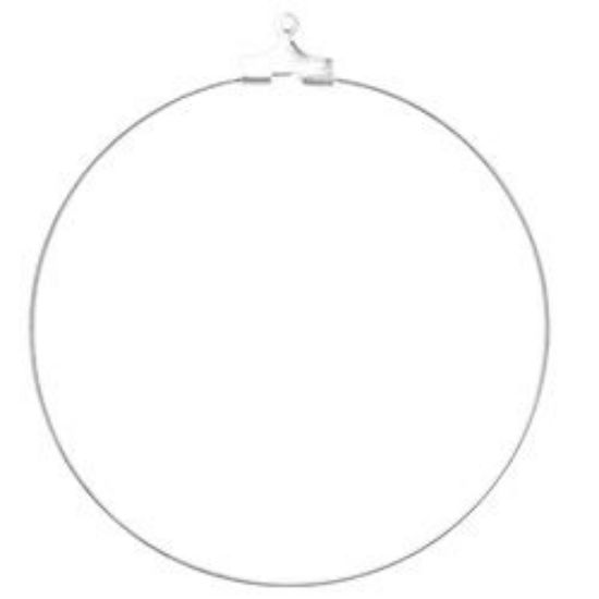 Picture of Ear Hoop S/P Load-A-Bead 50mm<br />Unit is 5pair)