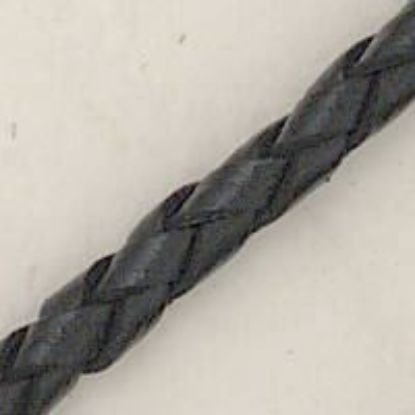 Picture of Black Vinyl Bolo Cord, 4 Ply, Approx. 36" Length, Approx. 4-4.5mm Thick
