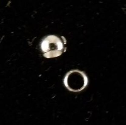 Picture of Silver Plated Crimp Beads 2.5mm<br />Approximately 100 Beads