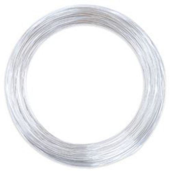Picture of Beadalon German Style Round Silver Plated Wire 20 Gauge 19.7 Feet