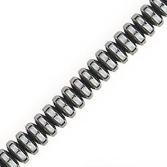 Picture of Hematine Rondelle Bead 4mm, 16" Strand