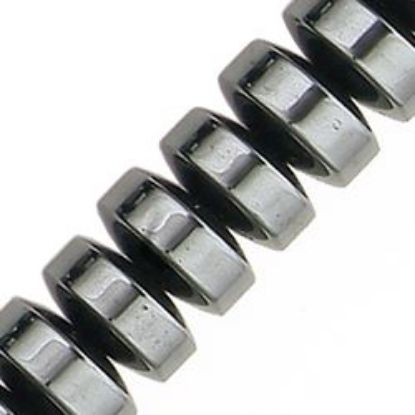 Picture of Hematine Rondelle Bead 8mm, 16" Strand