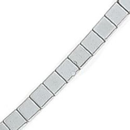 Picture of Hematine Cube Bead 3mm, 16" Strand