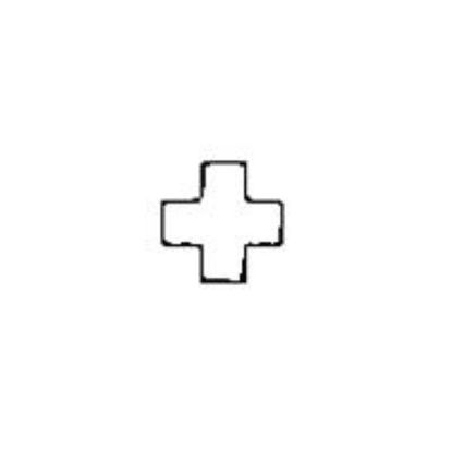 Picture of Steel Stamp, #10 Cross, 1/4"