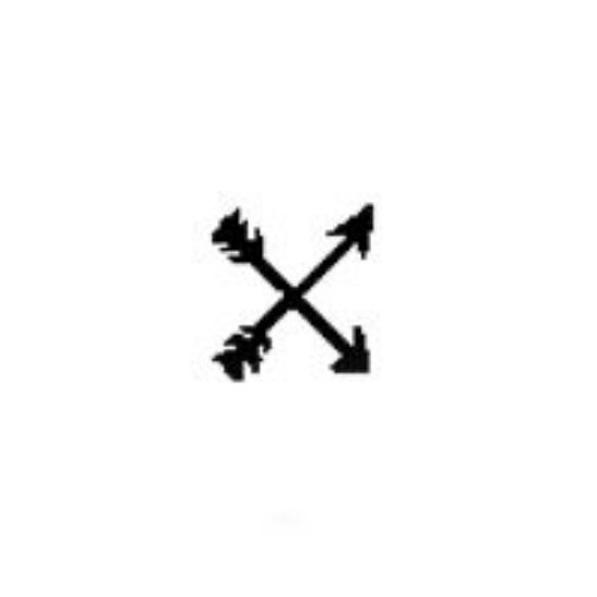 Picture of Steel Stamp, #29 Crossing Arrows, 1/4"