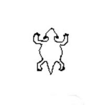 Picture of 1/4" Stamp #5 Horned Toad