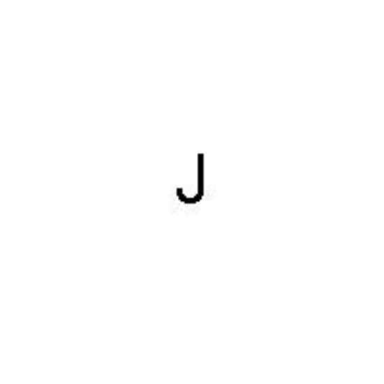 Picture of Block Letter "J" Stamp 1/16 Inch