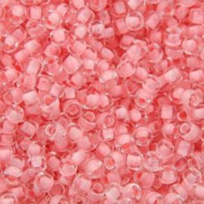 Picture of Size 11 Japanese Seed Beads, Crystal Peach (#204), Approximately 25 Grams