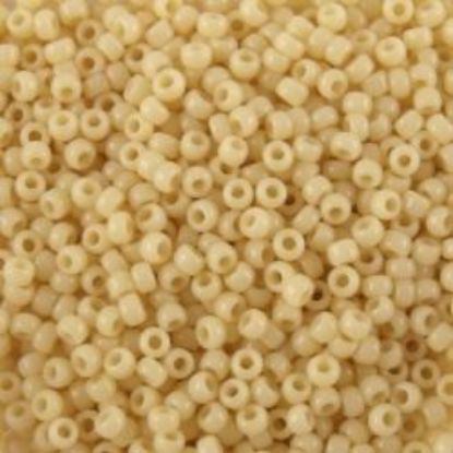 Picture of Size 15 Seed Bead,Opaque Eggshell #403D, Approximately 25 Grams