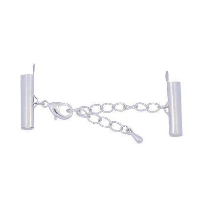 Picture of Silver Plated Slide Connector 20mm, Lobster Extension Clasp 2" 