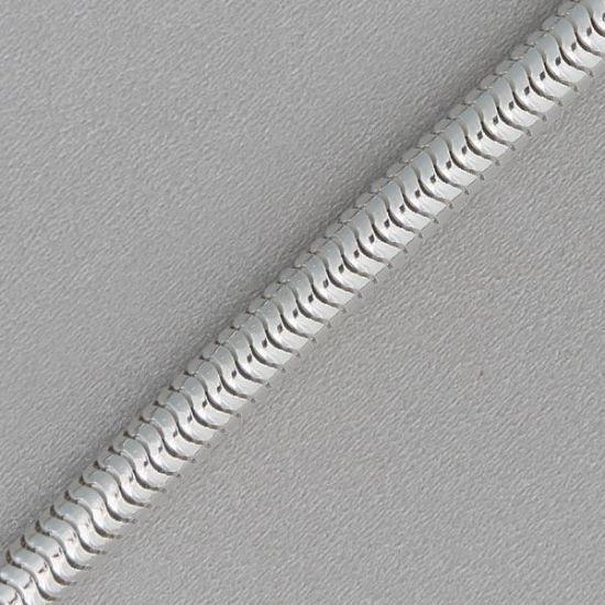Picture of Sterling Silver Snake Round Chain 16 Inch x 5mm