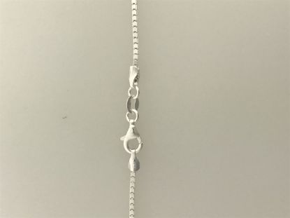 Picture of Sterling Silver Mirror Box Chain 20 Inch x 1.3mm<br />Made in Italy