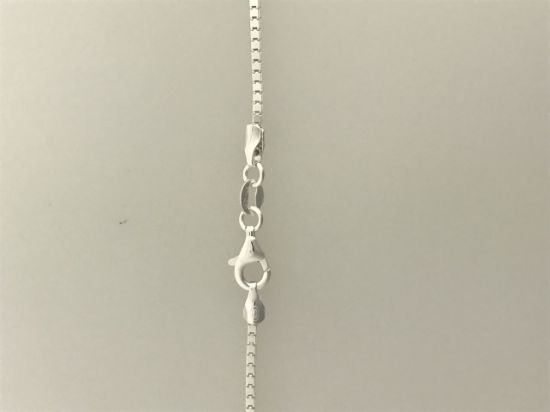 Picture of Sterling Silver Mirror Box Chain 20 Inch x 1.3mm<br />Made in Italy