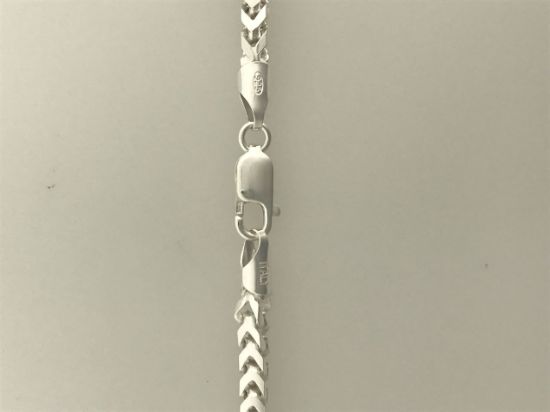 Picture of Sterling Silver Square Wheat Chain 20 Inch x 3.6mm<br />Made in Italy