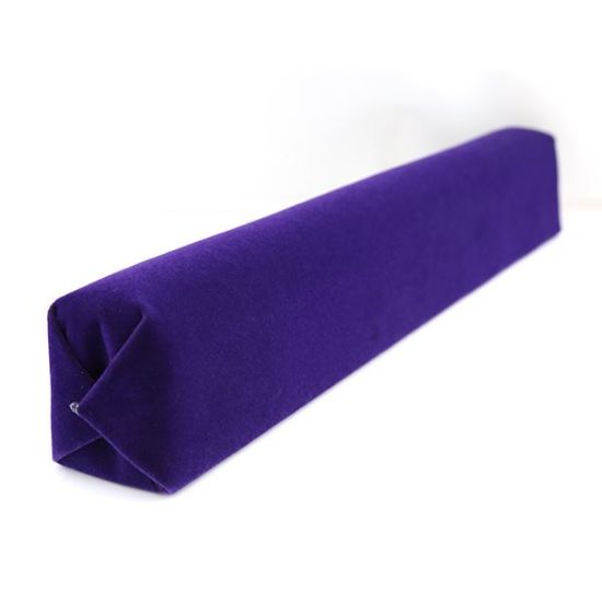 Picture of Enchanted Violet Velvet Bracelet Bar Display No Base Long, 14" L x 1-6/8" W x 2-1/4" D, Sold individually, Made in the USA