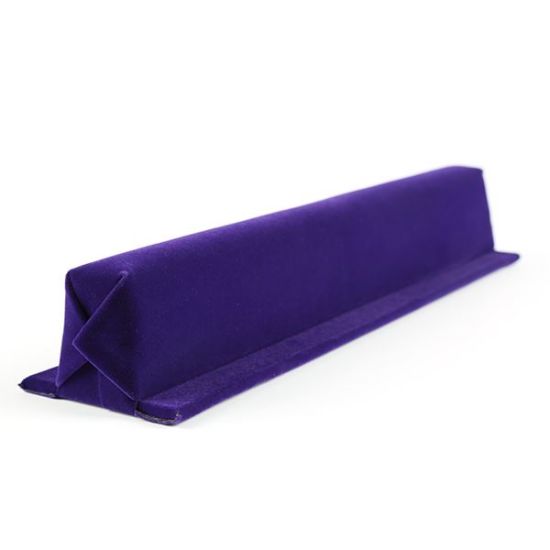 Picture of Enchanted Violet Velvet Bracelet Bar with Base Long, 14" L x 3-1/16" W x 2-1/2" D, Sold individually, Made in the USA