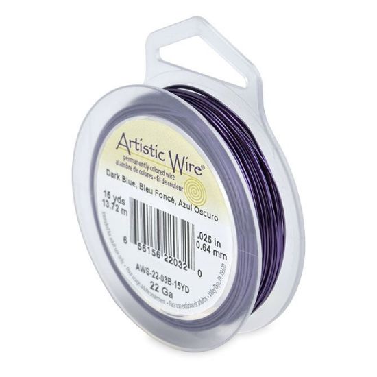 Picture of Dark Blue Artistic Wire 22ga 15 Yards