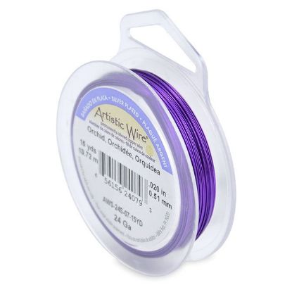 Picture of Silver Plated Orchid Artistic Wire 24ga 15 Yards