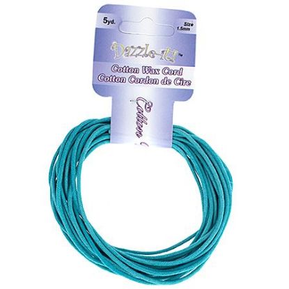 Picture of 1.5mm Waxed Turquoise Cotton 5 yards