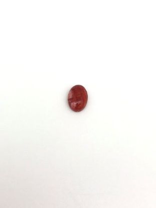 Picture of Red Stabilized Compressed Spiny Oyster Cabachon 5x7mm Oval, No Back