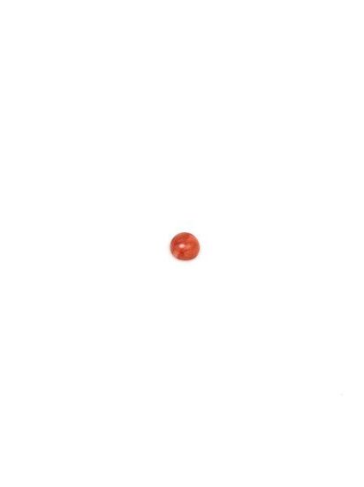 Picture of Orange Spiny Oyster Compressed Round Cabachon, No Back, 4mm