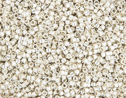 Picture of Miyuki Delica Size 11 Seed Beads, Silver Galvanized