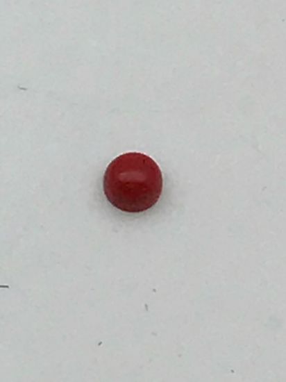 Picture of Block/Imitation Coral Round Cabochon 4mm