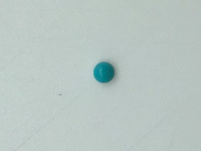 Picture of Block/Imitation Turquoise Round Green Cab 3mm