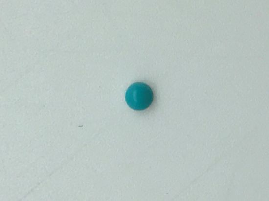 Picture of Block/Imitation Turquoise Round Green Cab 5mm