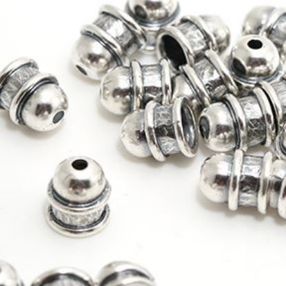 Picture of Sterling Silver Plain End Cap 12mm 7.5mm Inside Diameter