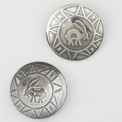 Picture of Sterling Silver Rabbit Concho with Loop 25mm 20ga