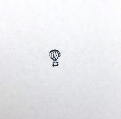 Picture of 1/4" Stamp A39 Hot Air Balloon