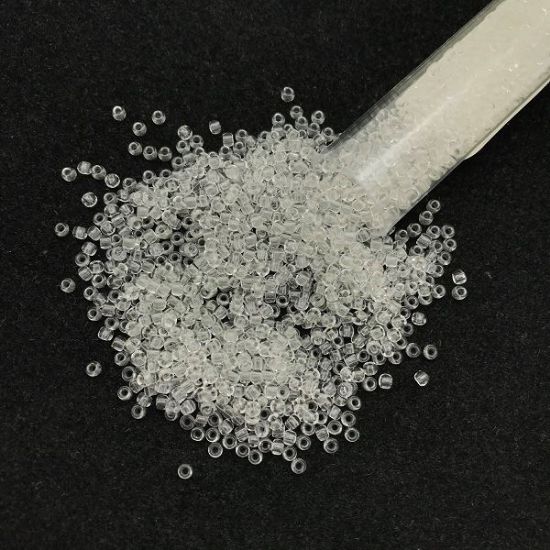 Picture of Size 11 Japanese Seed Beads, Green Crystal/Bright Green Glow in the Dark (#2710), Approximately 25 Grams
