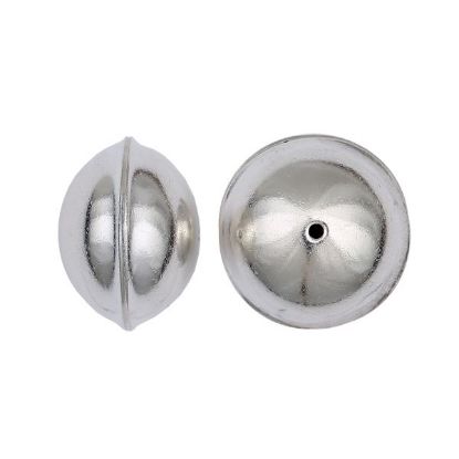 Picture of Sterling Silver Navajo Pearl Plain Bead 20mm